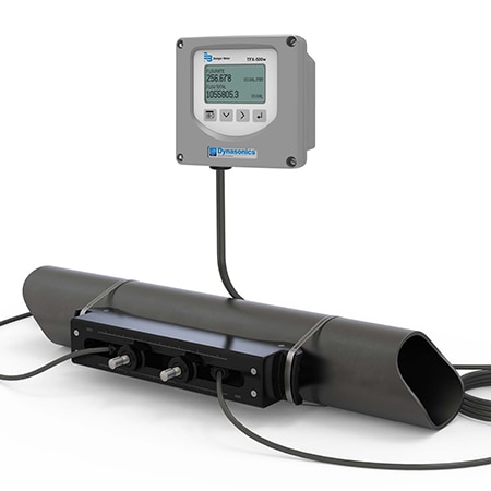 Clamp on Transit Time Ultrasonic Flow Meter For 2.5 in to 10 in Pipes