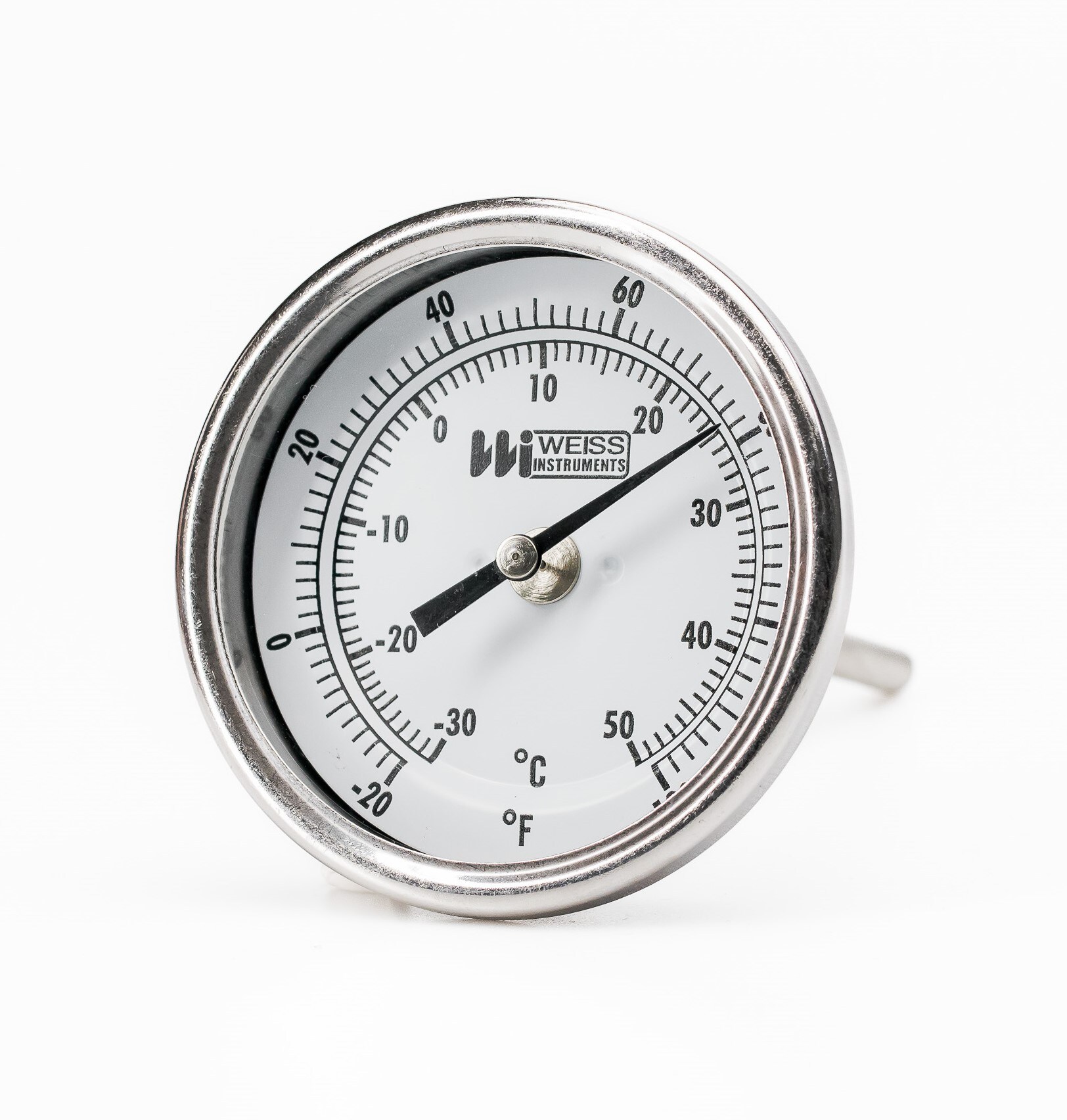 3" Rear Connect Bimetal Thermometer with Recalibrator