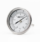 3" Rear Connect Bimetal Thermometer with Recalibrator