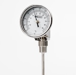 3" Dial Vari-Angle® Bimetal Thermometer with Recalibrator