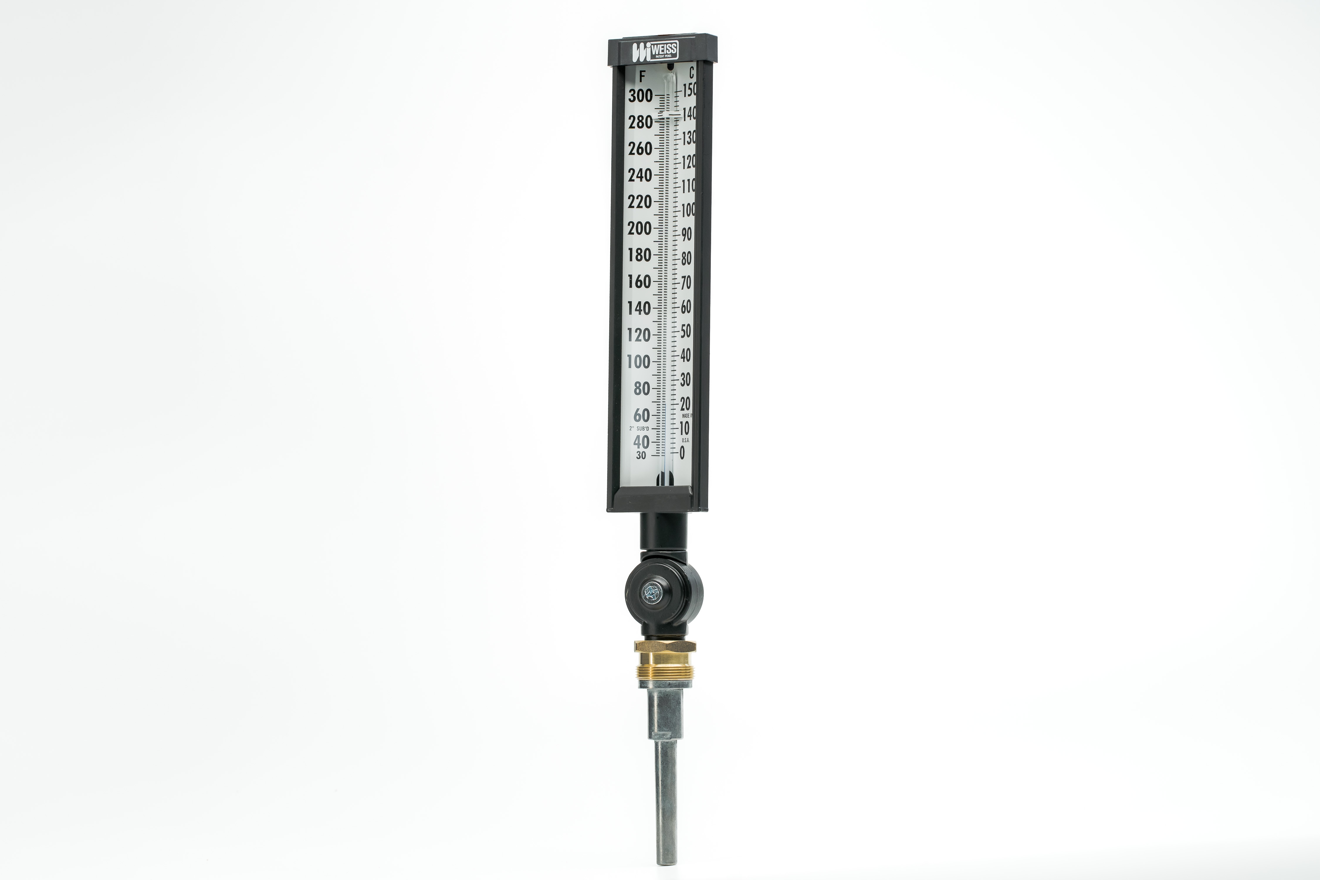 7" and 9" Vari-Angle®Aluminum Industrial Glass Thermometer