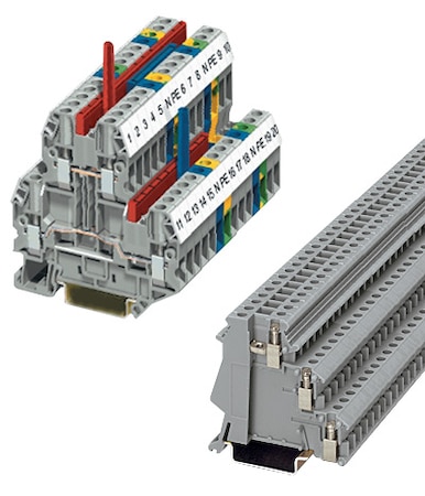 Double and Triple Level Feed-through or Sensor Terminal Blocks