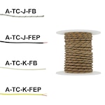 Thermocouple Wire for Type J/K, FEP/Fiberglass, Extends Leads, Quick Termination