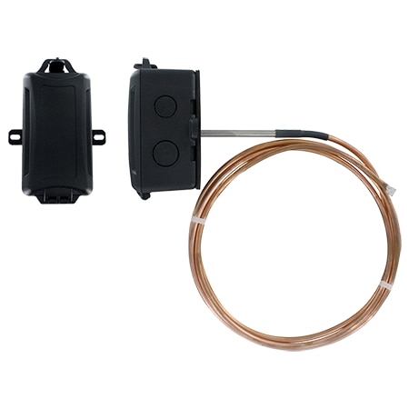 Averaging temperature sensor, PT1000 Ω RTD, plastic junction box, 12' capillary.