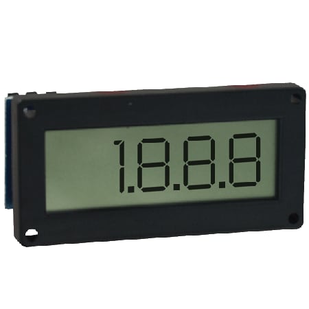 Flush Mount LCD Digital Panel Meter - 3.5 Digit, Compact Design