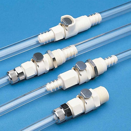 Thermoplastic Quick Couplings - Polypropylene 1/8 in & 1/4 in Flow