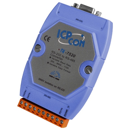 RS-232 to RS-485 Converter, 3 kV Isolation