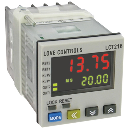 Digital Timer, Tachometer & Counter with Bright Display, 14 Functions