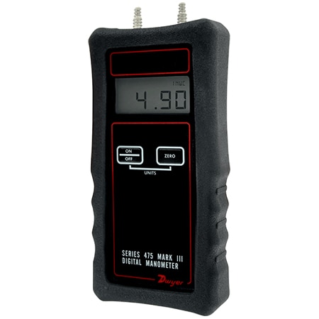 100 mm Vane Thermo-Anemometer for Air Velocity, Temp & Humidity - HVAC Use