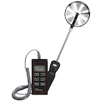 100 mm Vane Thermo-Anemometer for Air Velocity, Temp & Humidity - HVAC Use