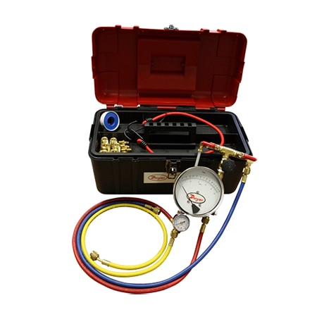 Hydronic Backflow Test Kit – 3-Valve Assembly & Gauges, Brass Valves, Case