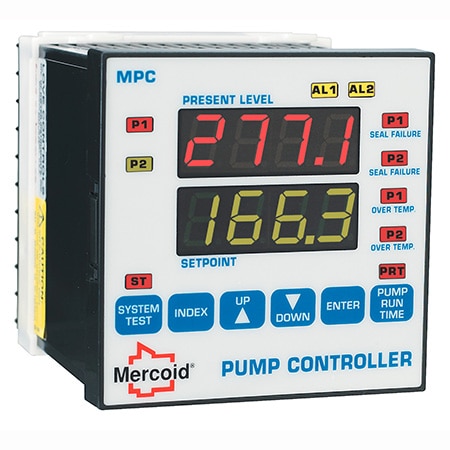 Flexible Pump Controller for Level Control – 1/4 DIN, Use with Transmitters