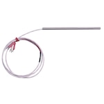 RTD Temperature Detector, 100 Ohm, 3-Wire, 6-18" Sheath, w/30" Cable