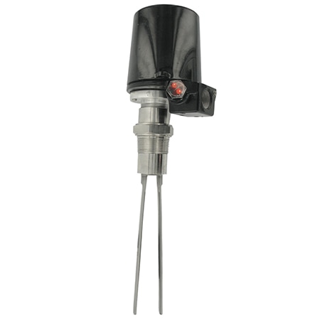 Tuning Fork Level Switch for Powders, Immune to Vibrations, No Calibration