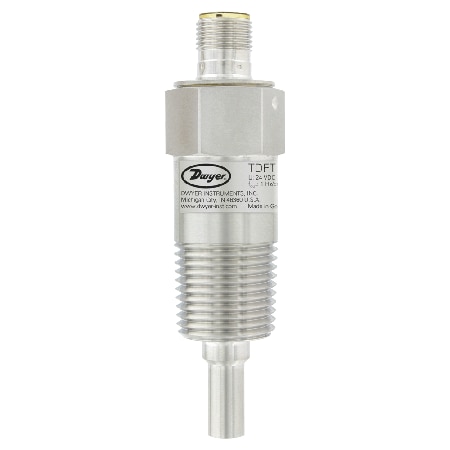 Thermal Dispersion Flow Transmitter for 1/2-2 in Pipes, 316L SS