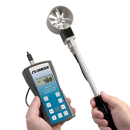 Thermische Anemometer mit Geschwindigkeits-/Temperaturprofilierung