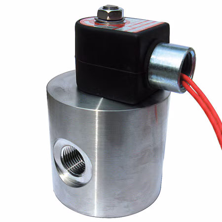Valvola solenoide automatizzata in acciaio inossidabile serie 120 per servizi ad alta portata e altissima pressione