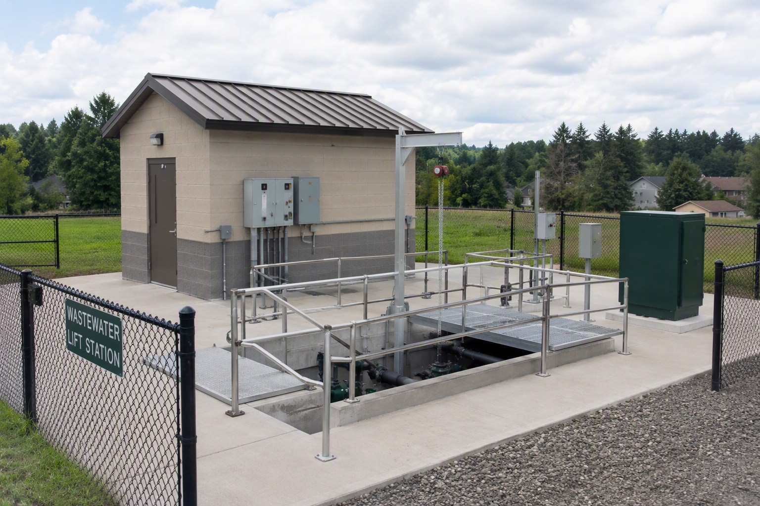 Wastewater lift station