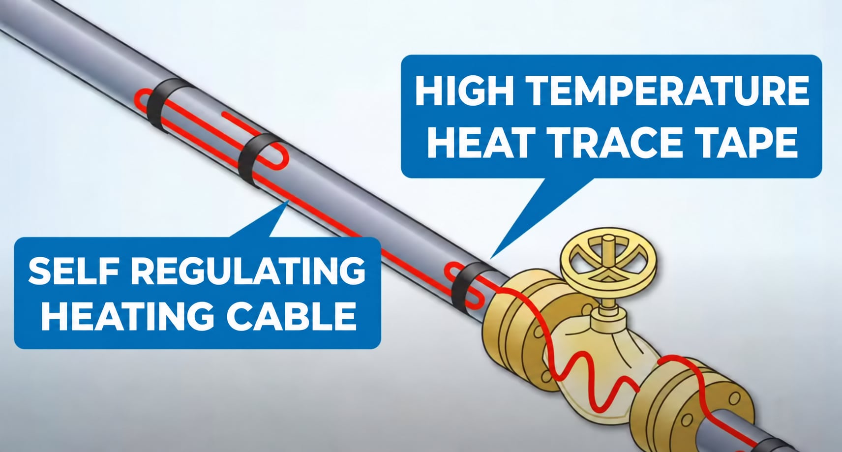 Heat Trace System with Junction