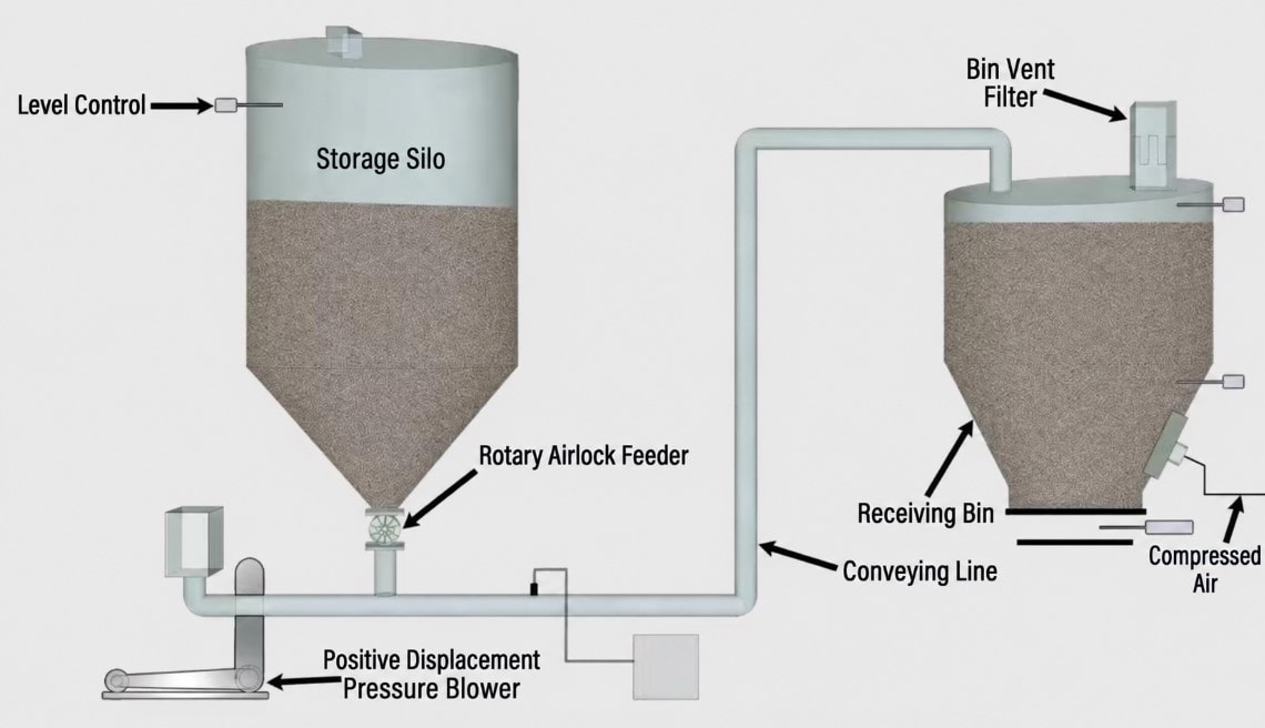 Dilute Phase Pneumatic Conveying