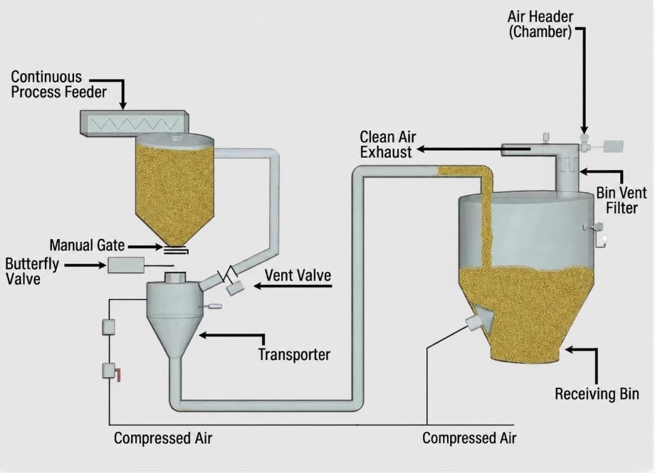 Dense Phase Pneumatic Conveying