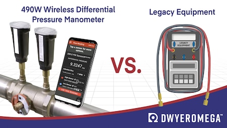 Wireless Hydronic Differential Pressure Manometer for Valve Balancing & Testing